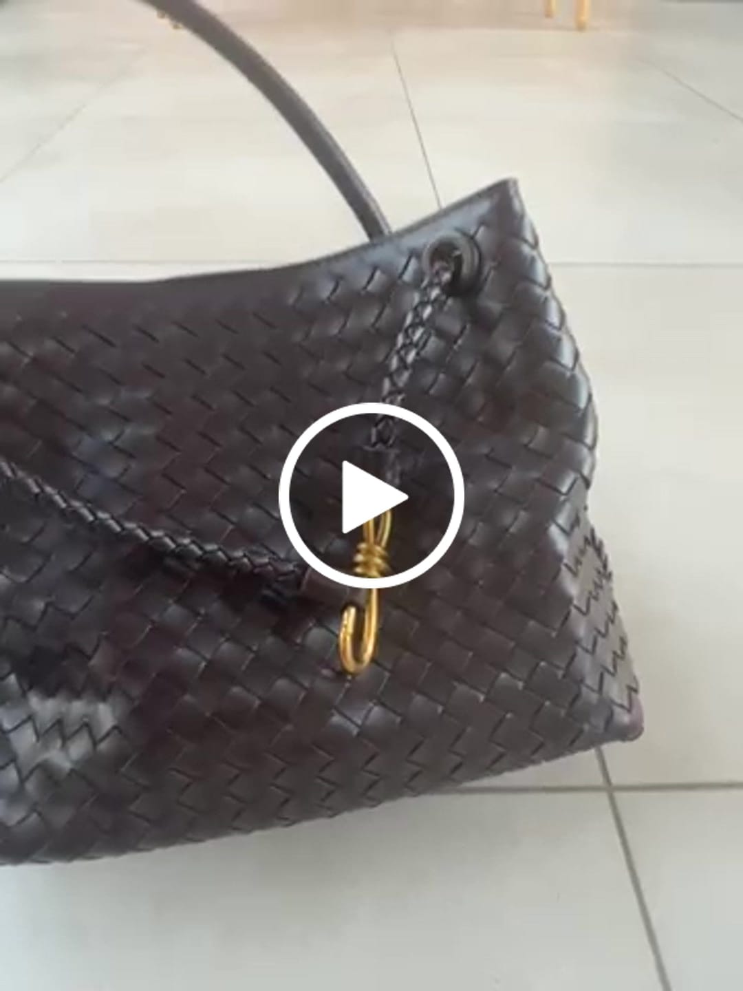 Customer video review of Lucia Woven Bag