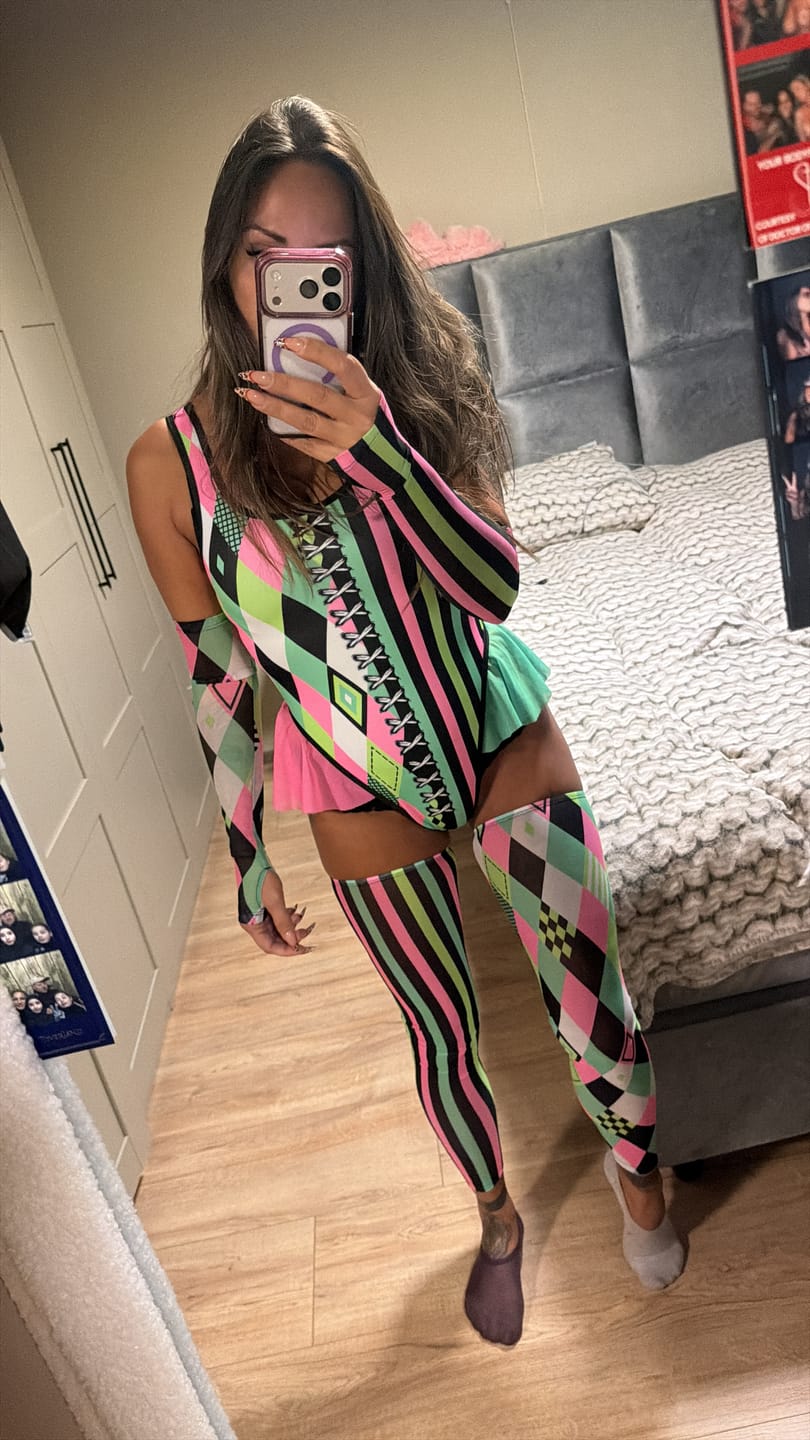 Customer photo review of Twisted Trickster Balerina Bodysuit
