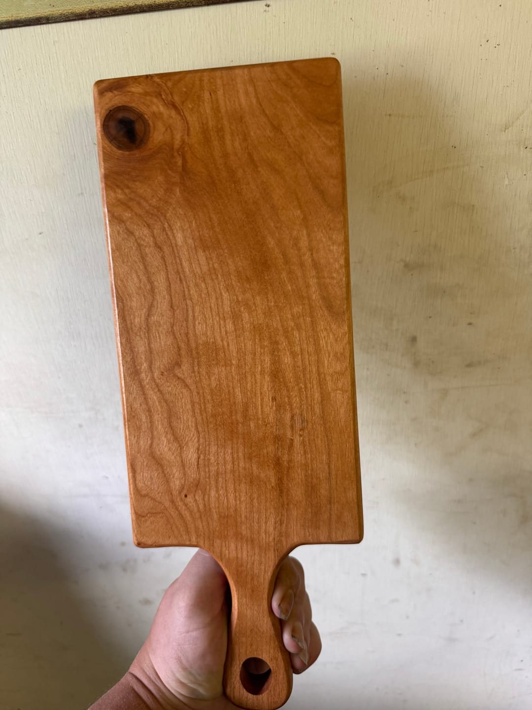 Customer photo review of Mini Handles - Acrylic Router Templates For Cheese Boards