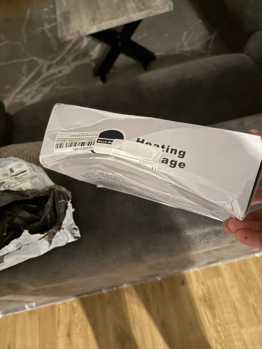 Customer photo review of Fascia Riscaldante Massaggiante Lombare DolorOff