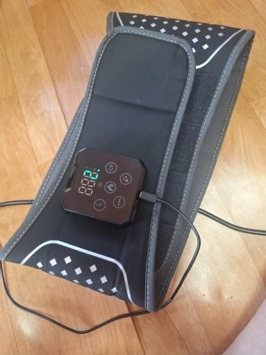 Customer photo review of Fascia Riscaldante Massaggiante Lombare DolorOff