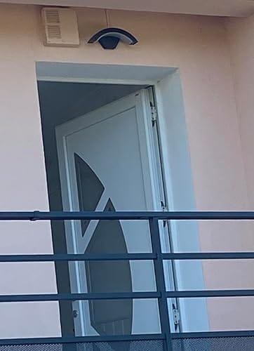 Customer photo review of Outdoor Wall Light | Curved Aluminum with Built-In LED, 18W or 36W | IP65 Waterproof, 10.6 in Porch Light
