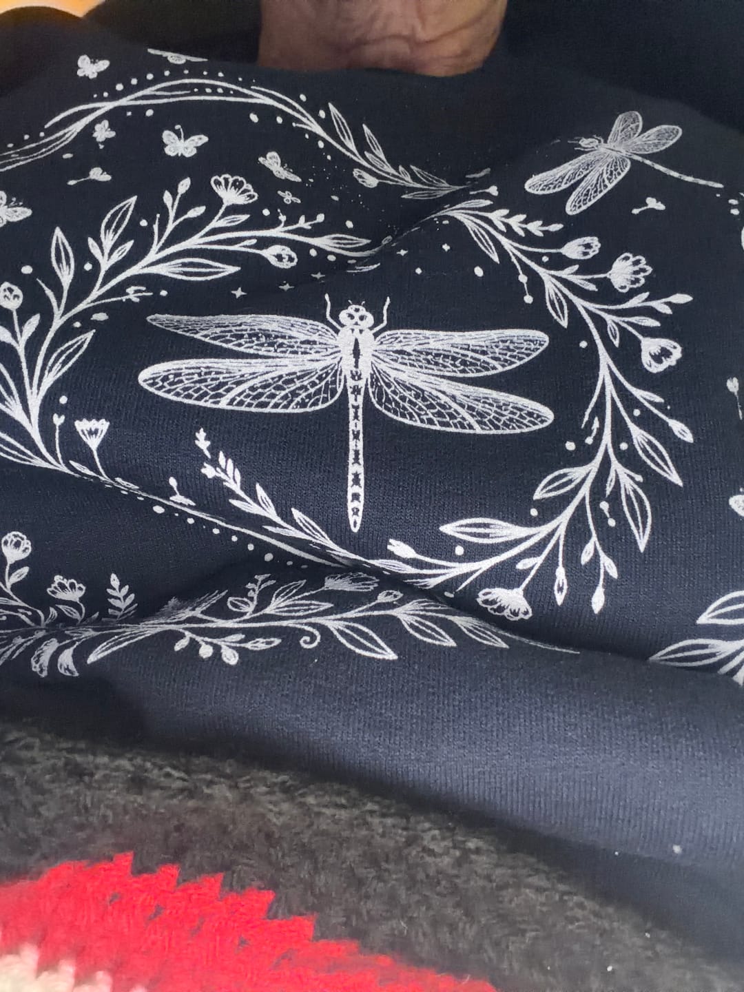 Customer photo review of Dragonfly Spiral Sweatshirt