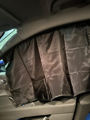 Customer photo review of Car Privacy Curtains