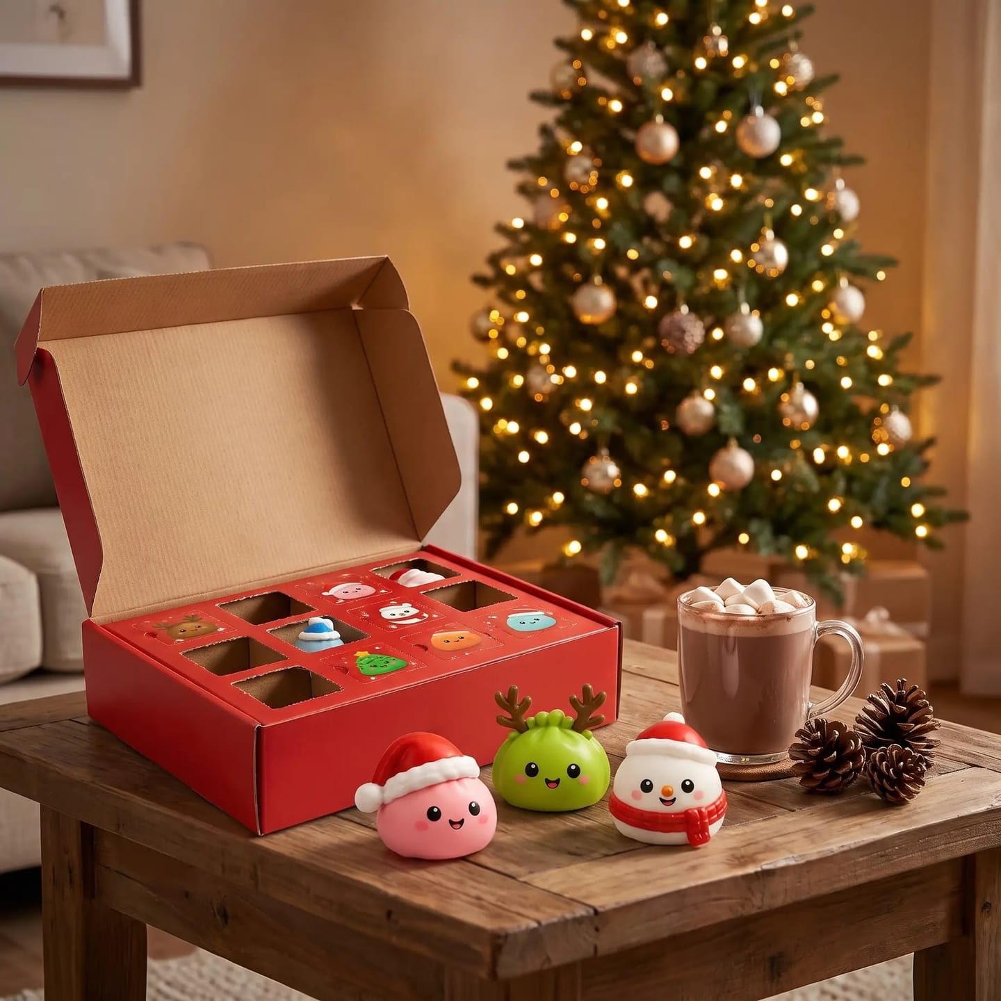 Customer photo review of Calendario de Adviento Squishy con 24 Sorpresas Navideñas