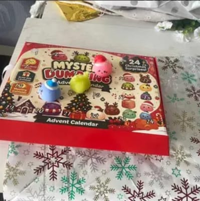 Customer photo review of Christmas Dumpling Squishy Advent Calendar