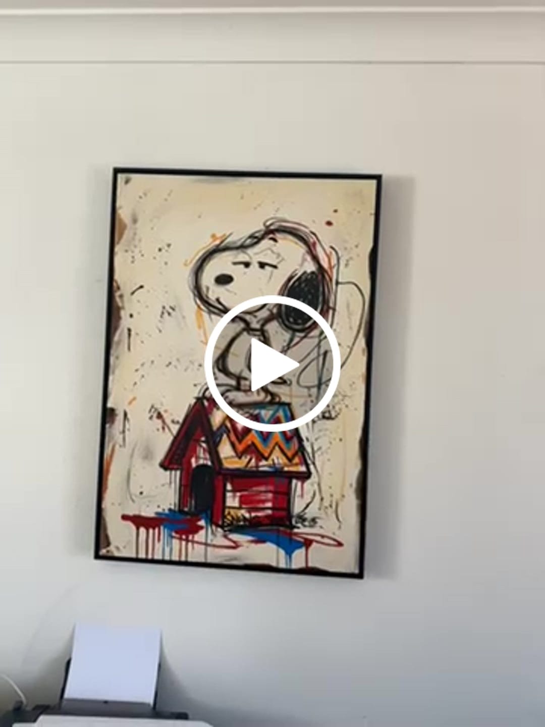 Customer video review of Snoopy's Abstract Joy #HQ001