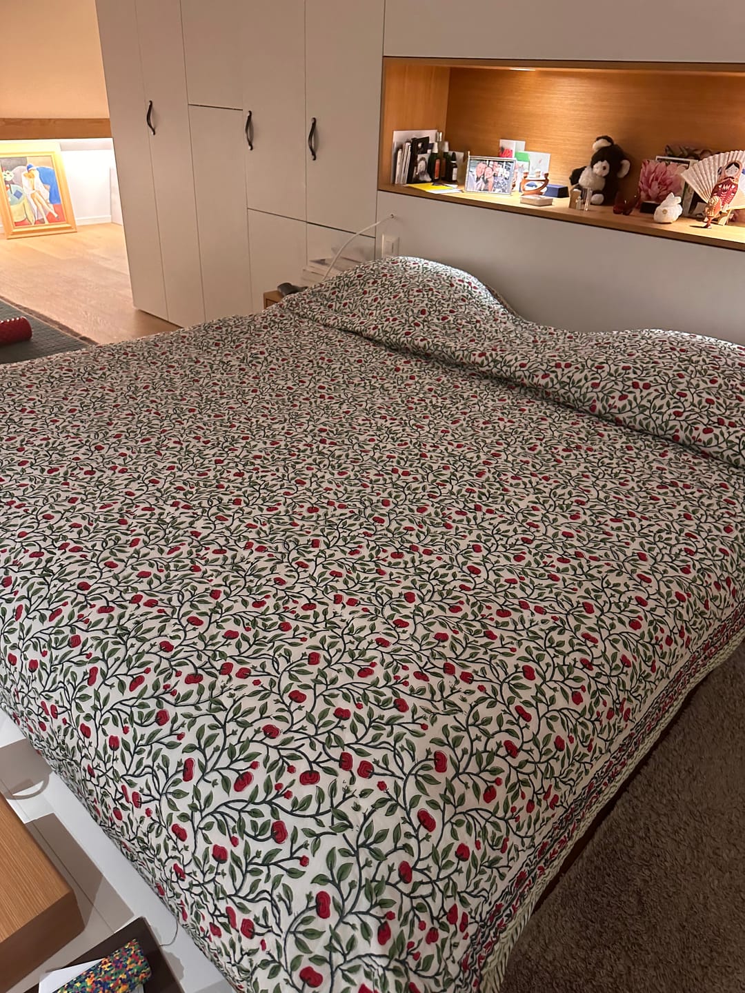 Customer photo review of Florent Handstitched Hand Block Printed Organic Cotton Quilt