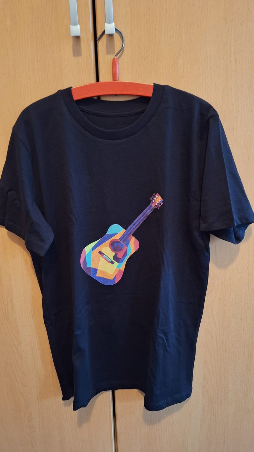 Customer photo review of Blockflöte Pop-Art Design – Premium Bio Kinder T-Shirt
