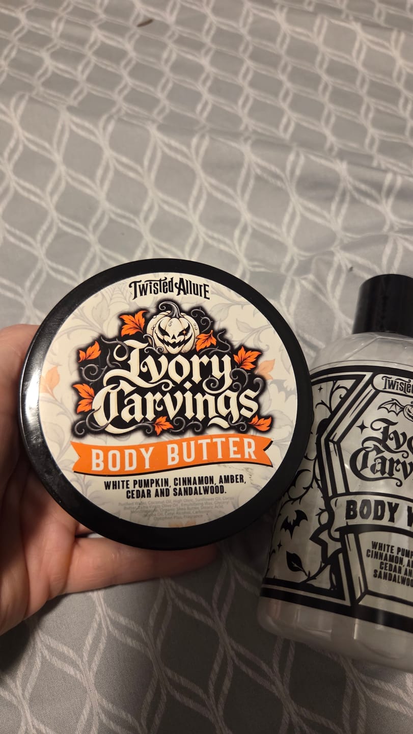 Customer photo review of Ivory Carvings Body Butter