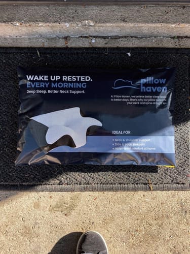 Customer photo review of The Pillow That Silences Snoring - By Fixing Your Sleep Posture | Anniversary Sale 60% OFF