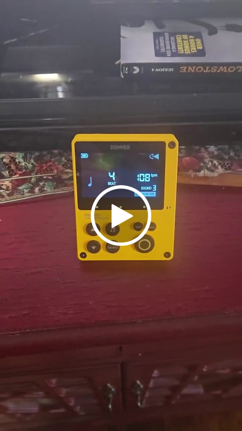 Customer video review of Donner DBM-100 Métronome Accordeur 3-en-1 Rechargeable
