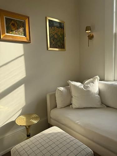 Customer photo review of Rechargeable Wall Sconces | Metal Cone Shade, 5200mAh, USB-C | Touch & Remote Dimming, 3 Colors, Set of 2 or 4