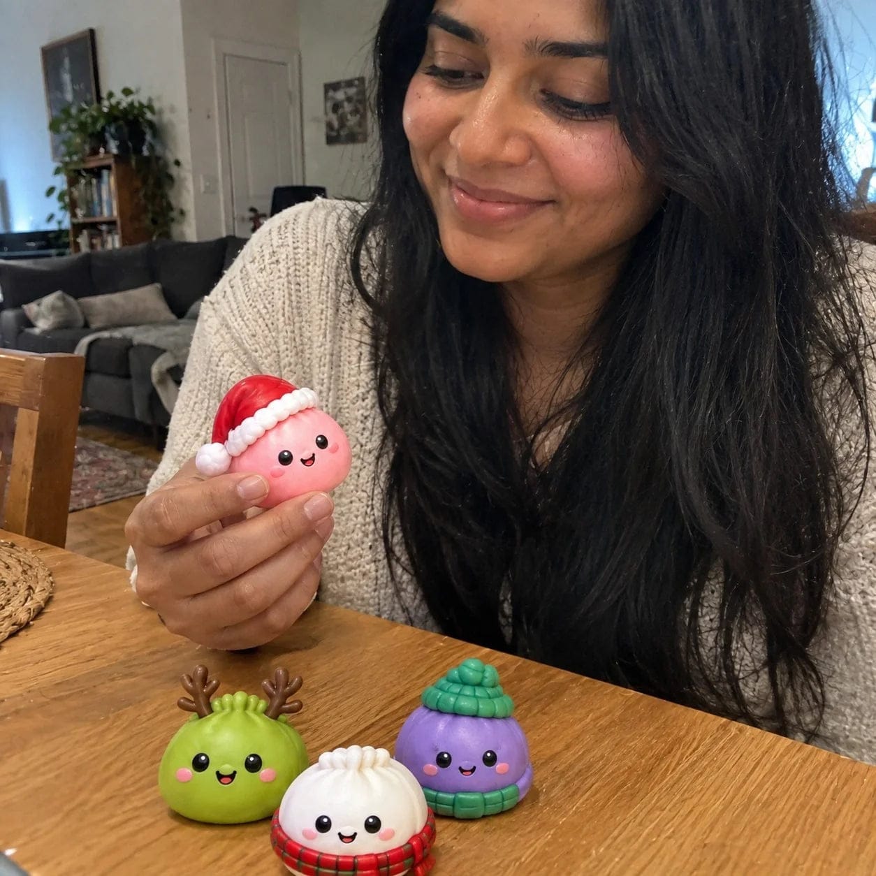 Customer photo review of Calendario de Adviento Squishy con 24 Sorpresas Navideñas