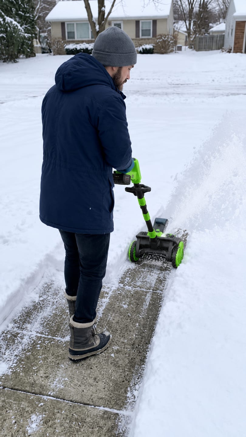 Customer photo review of Electric Snow Shovel
