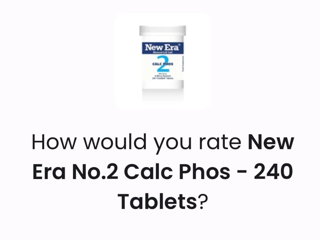 Customer photo review of New Era No.2 Calc Phos - 240 Tablets