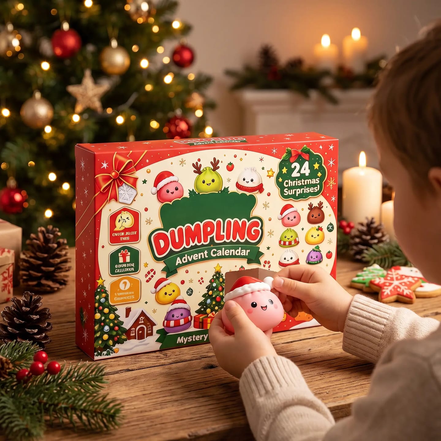Customer photo review of Calendario de Adviento Squishy con 24 Sorpresas Navideñas