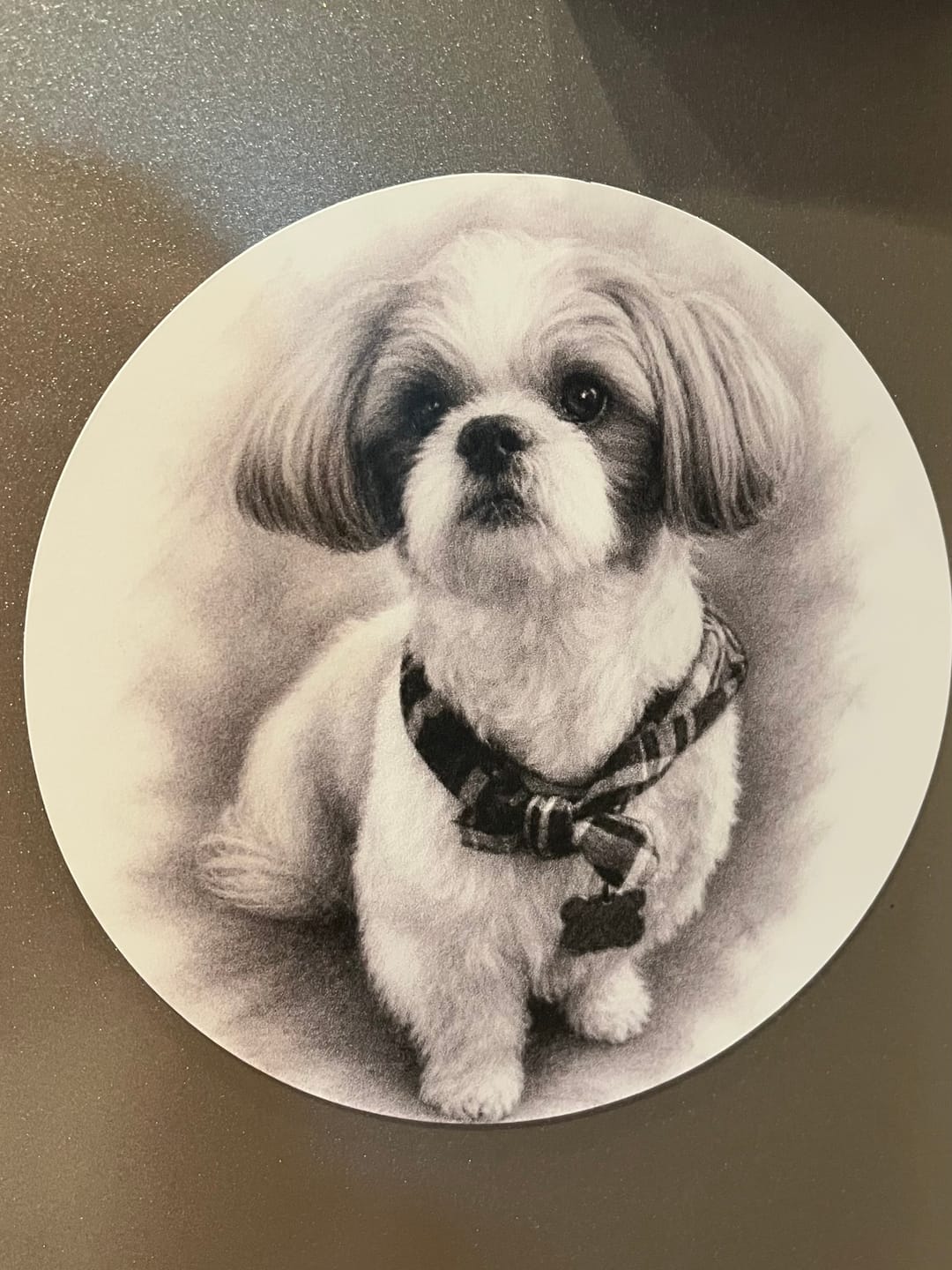 Customer photo review of Personalized Car Magnet - Charcoal