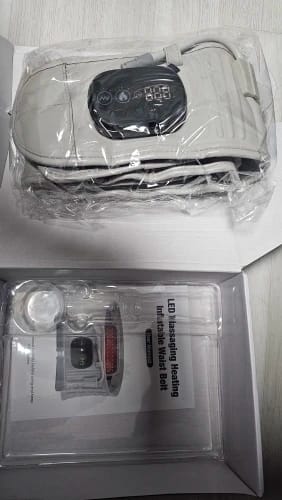 Customer photo review of Fascia Riscaldante Massaggiante Lombare DolorOff