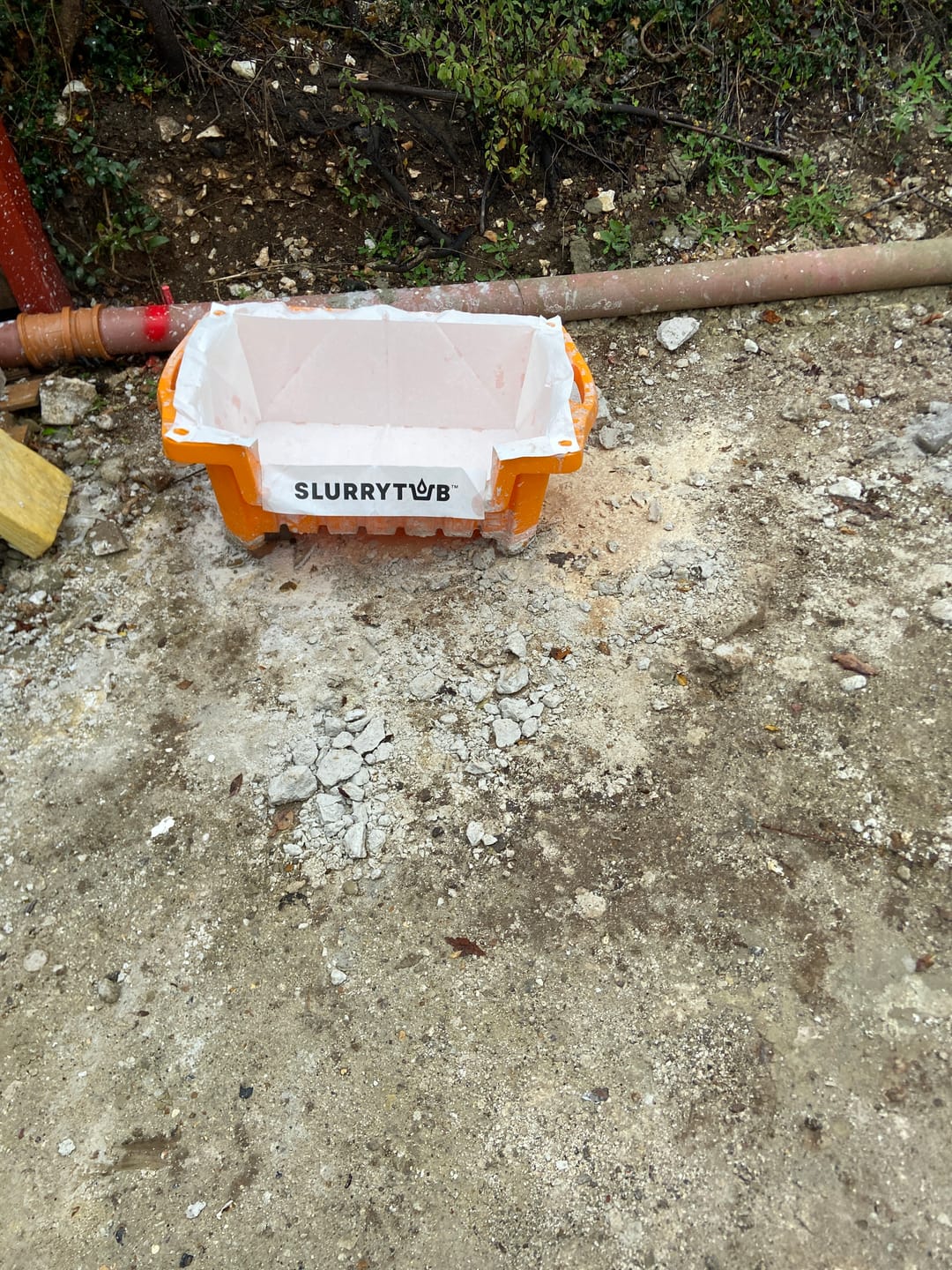 Customer photo review of SLURRYTUB Portable Filter System Kit (Tub & 1x Filter 6 Pack)
