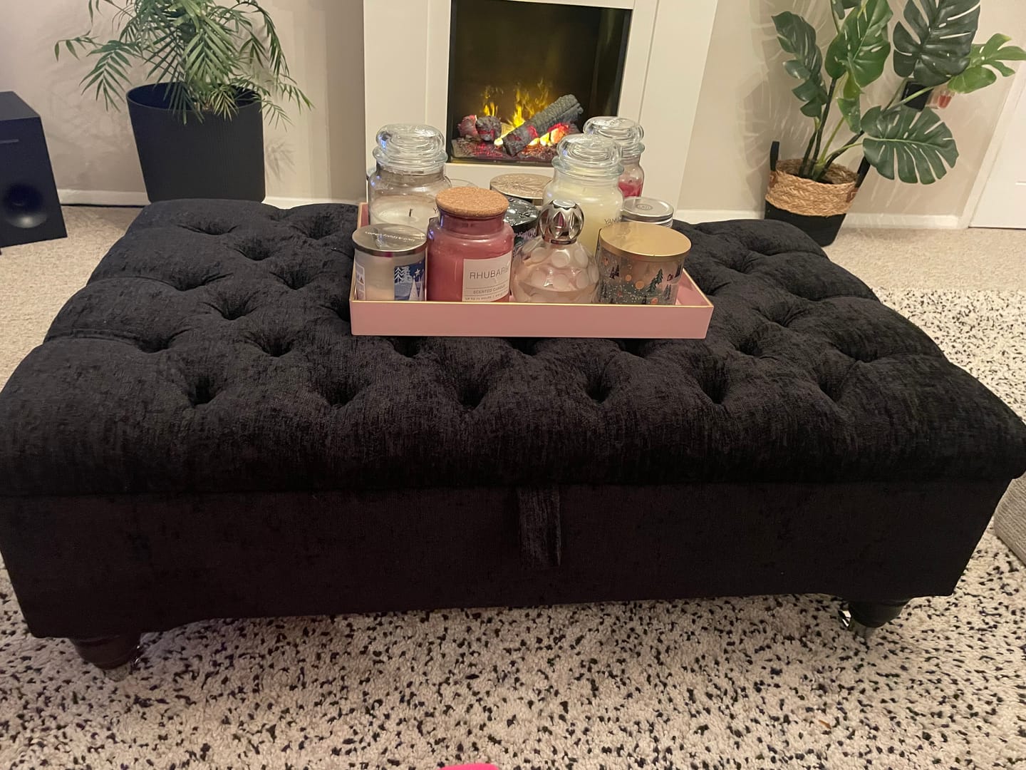 Customer photo review of Tranquil Handmade Chesterfield Storage Ottoman Footstool Coffee Table