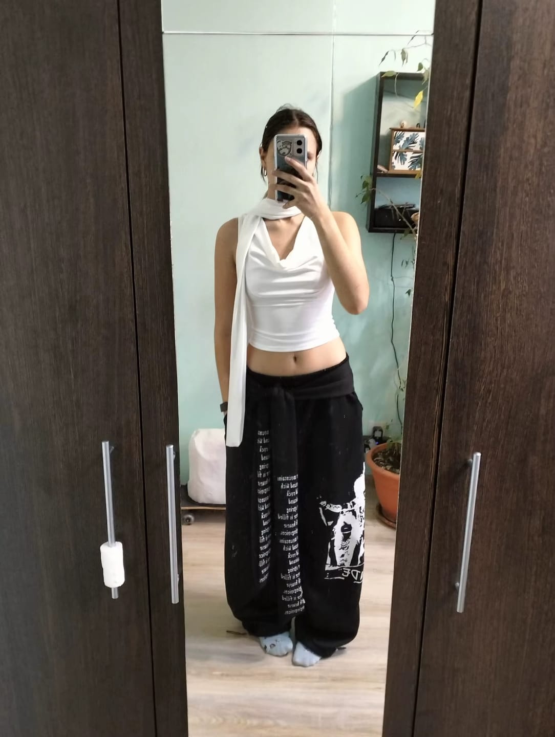 Customer photo review of Camille Draped Halter Top