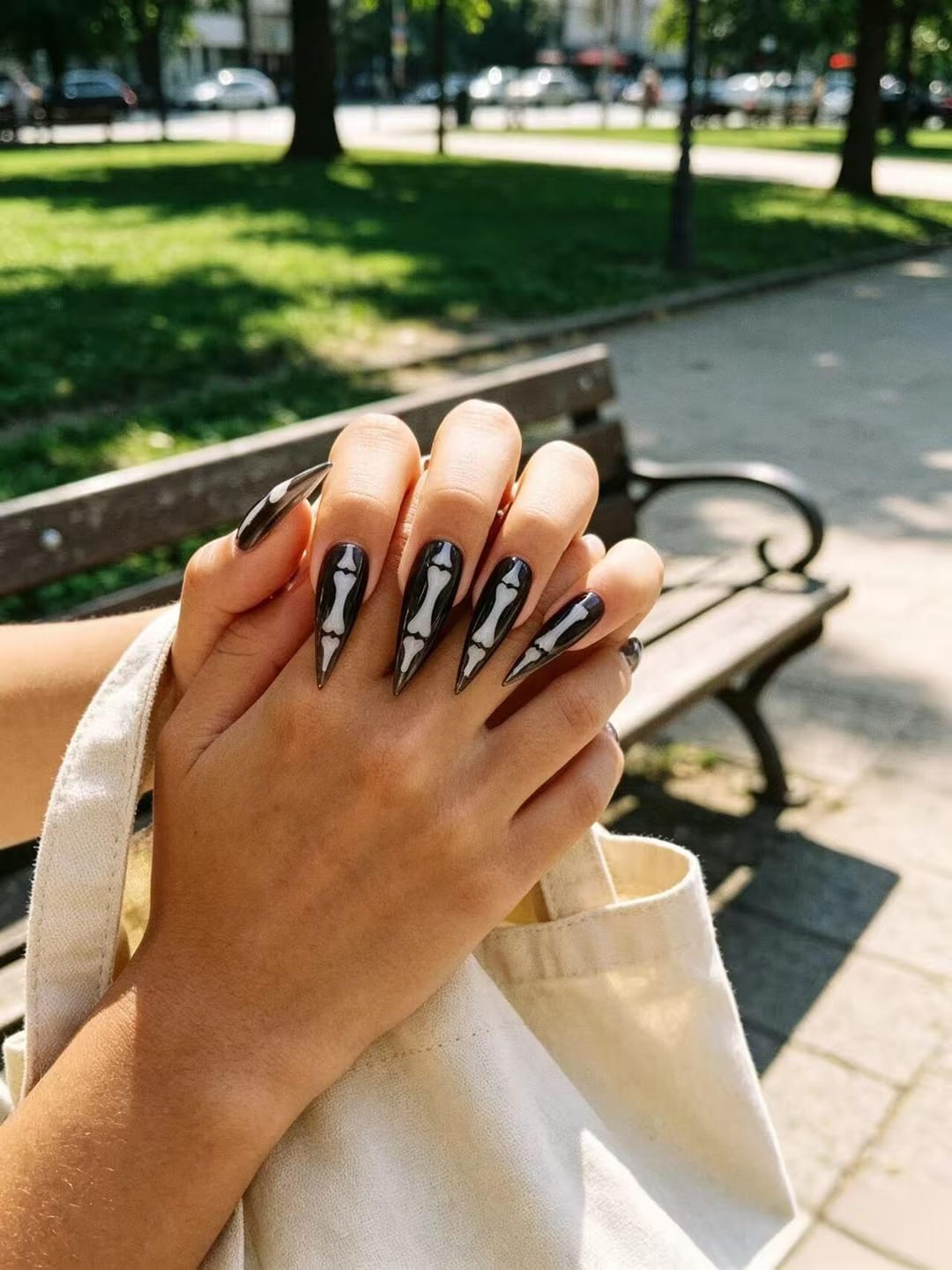 Customer photo review of Bone Collector | Extra-Long Stiletto