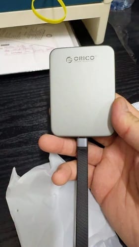 Customer photo review of ORICO K20MINI Ultra-Slim Magnetic Portable SSD for iPhone