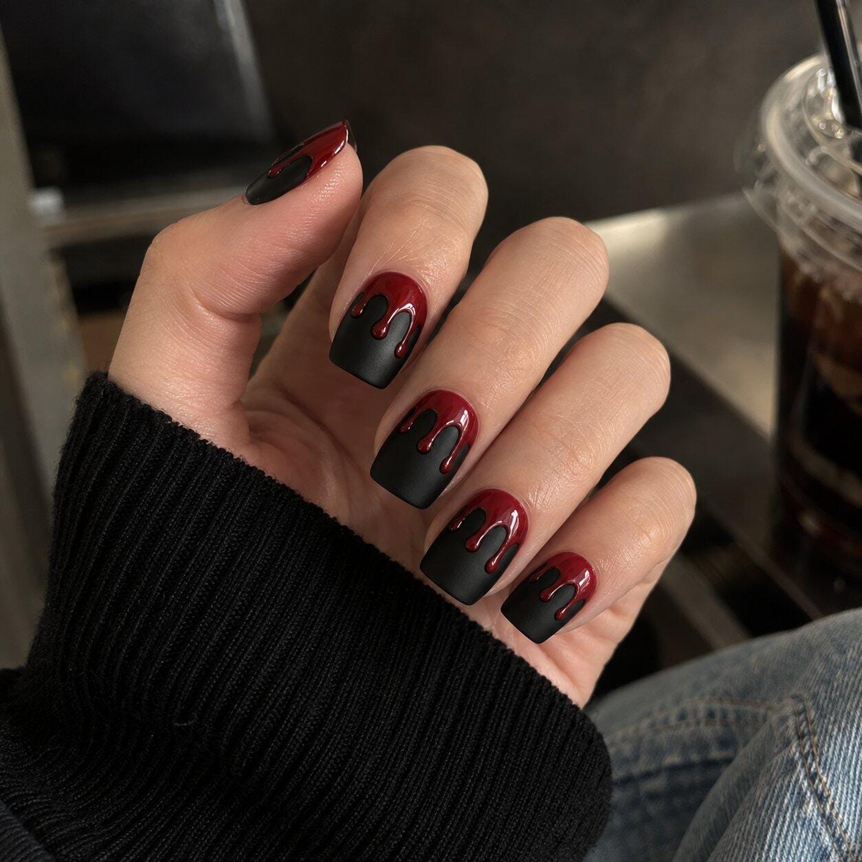 Customer photo review of Blood Drip | Short Square