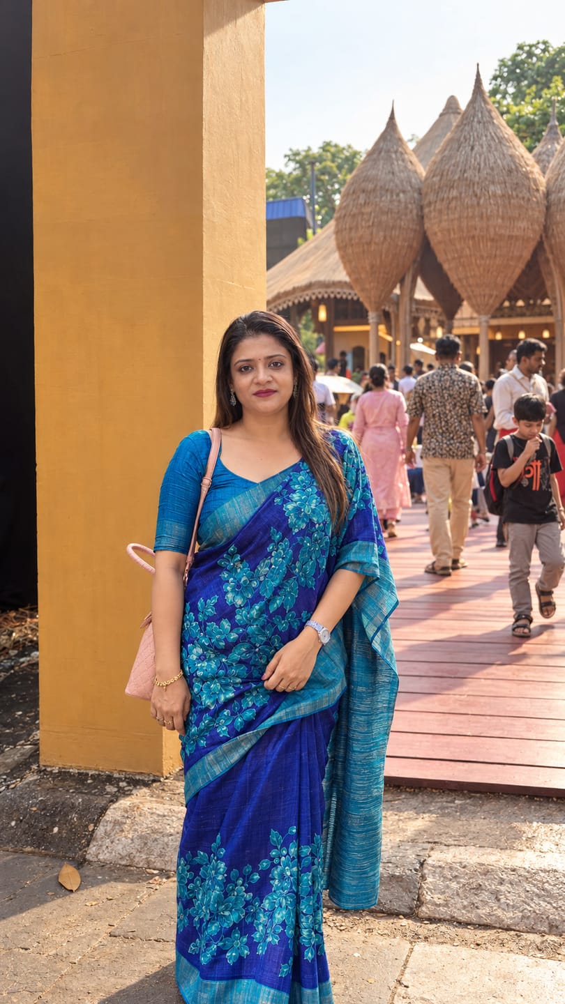 Customer photo review of Shakuntala Cotton Saree