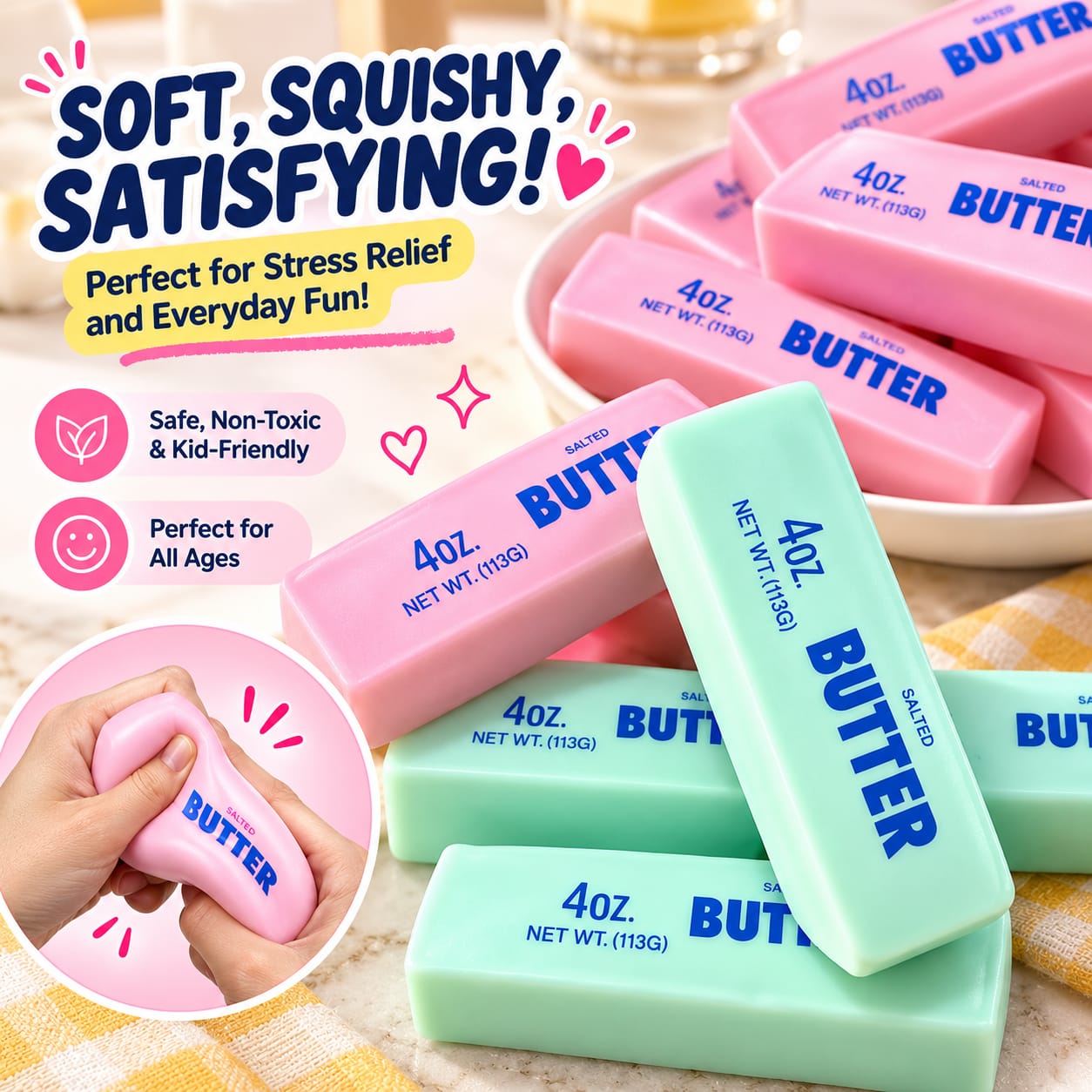 Customer photo review of 6-Piece Crunchy Squishy Set