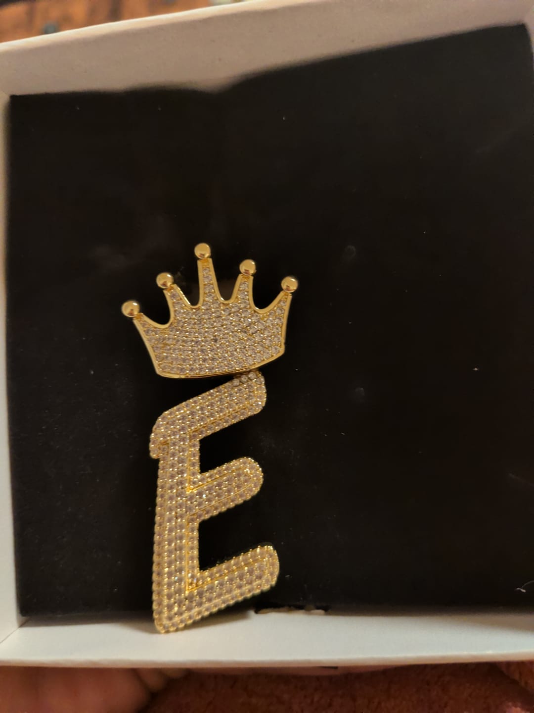 Customer photo review of Iced Out Lion Pendant