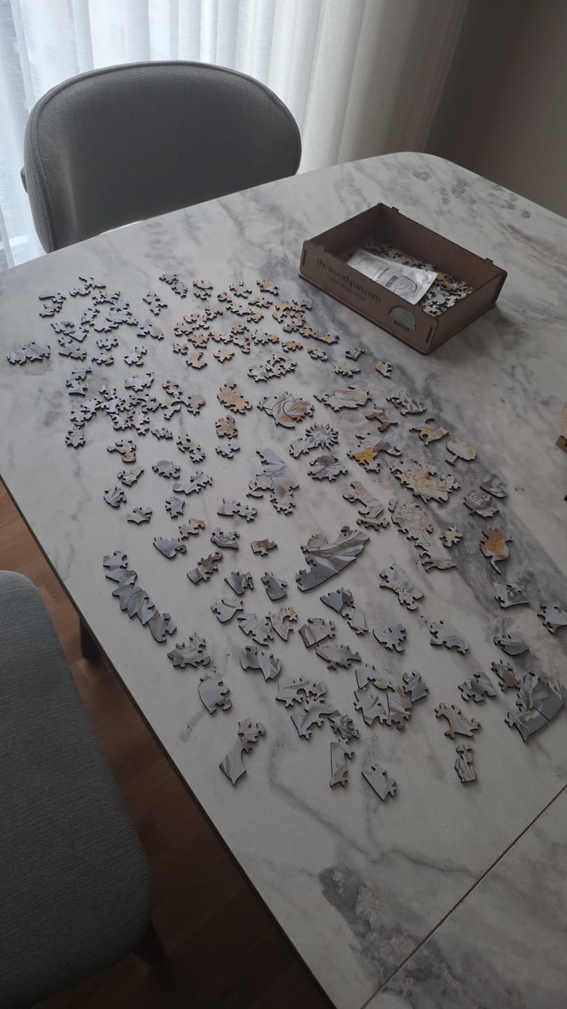 Customer photo review of Papillon - Ahşap Puzzle