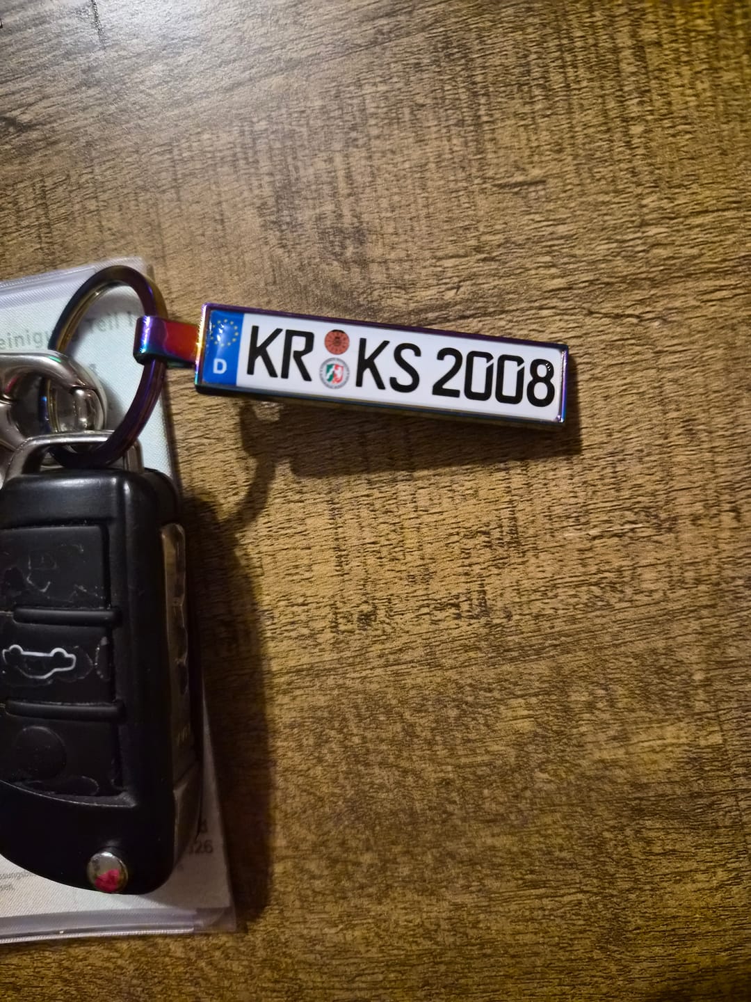 Customer photo review of Kennzeichen Schlüsselanhänger Mini Nummernschild Metall