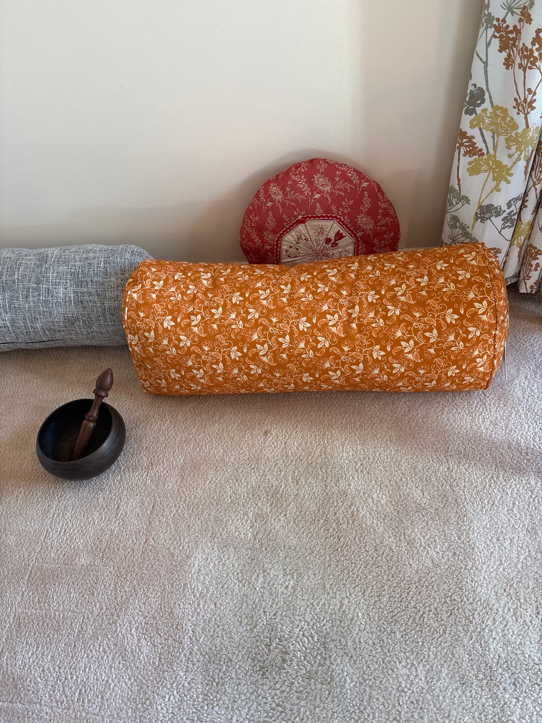 Customer photo review of Oval Yoga Bolster | Shanti Lotus| Sunset
