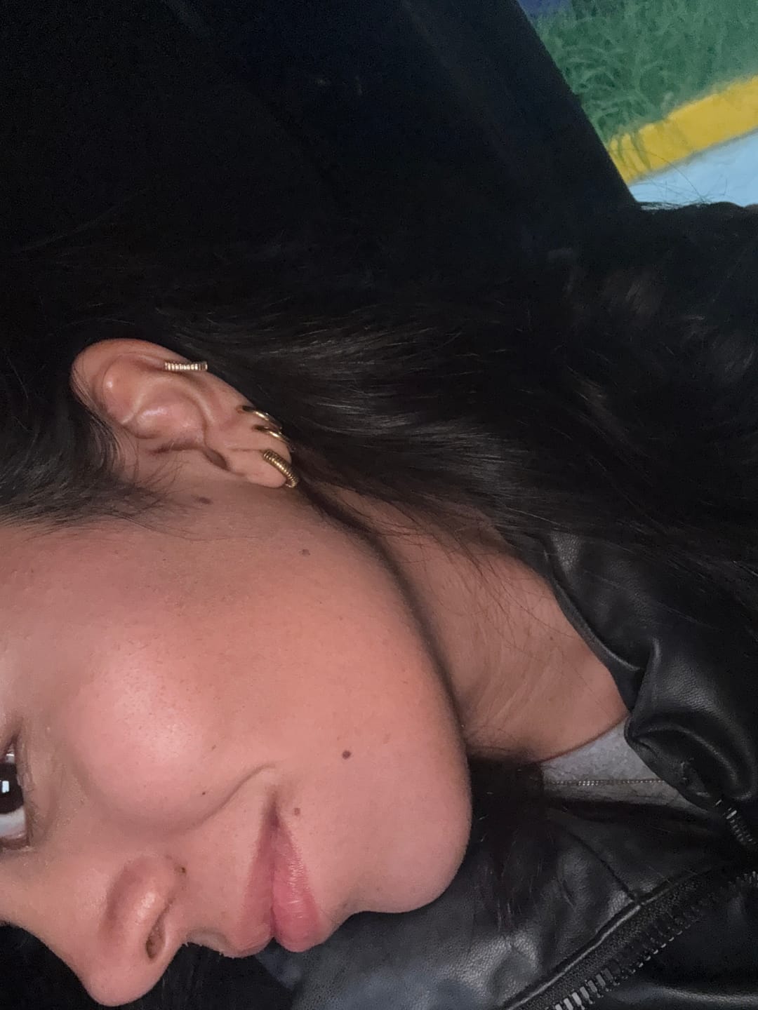 Customer photo review of Par Arracada Delgada 14 mm