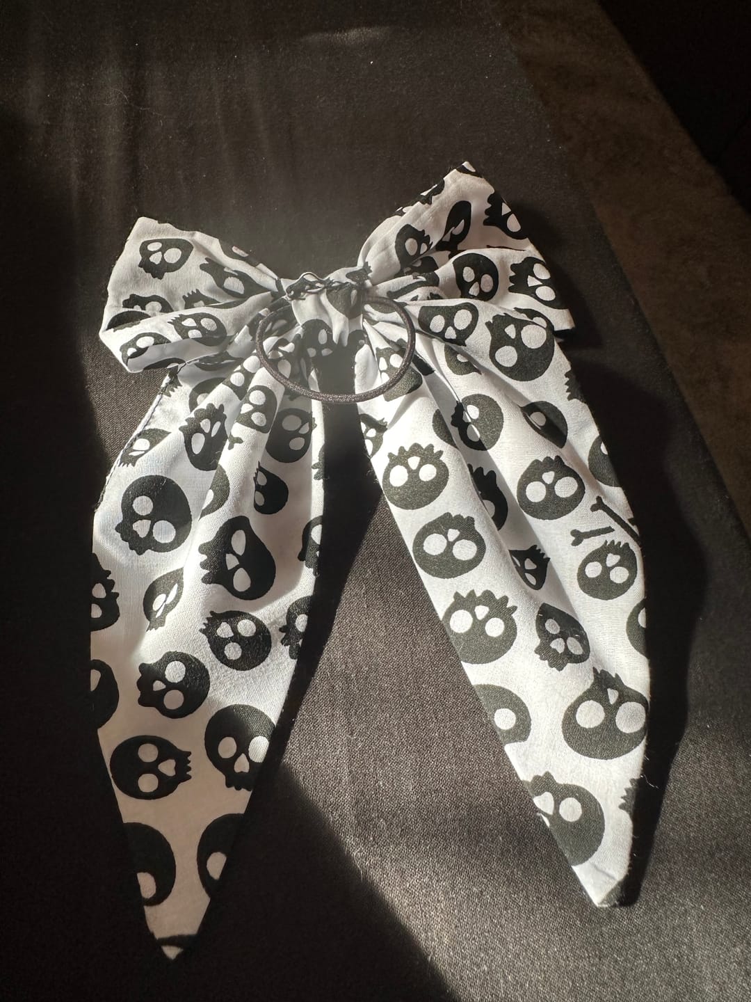 Customer photo review of All Over Skulls Polycotton Fabric