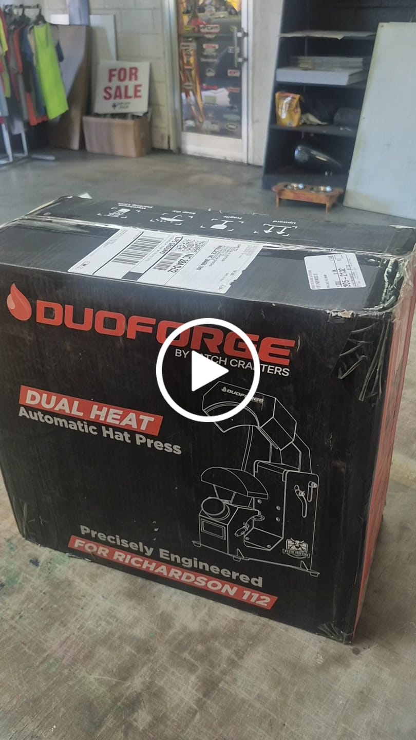 Customer video review of DuoForge Automatic Dual-Heat platen Cap Heat Press