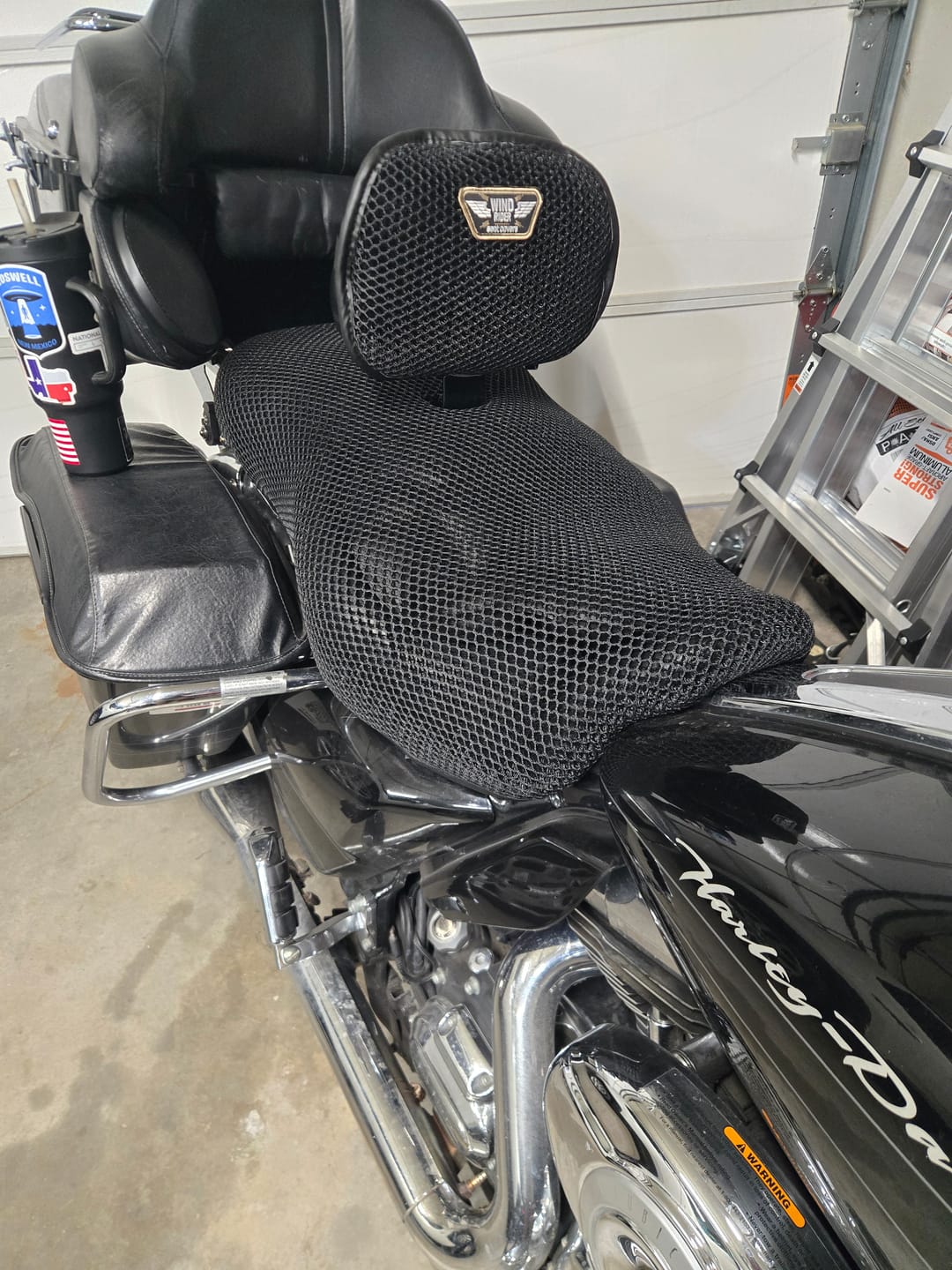 Customer photo review of Wind Rider Seat Cover