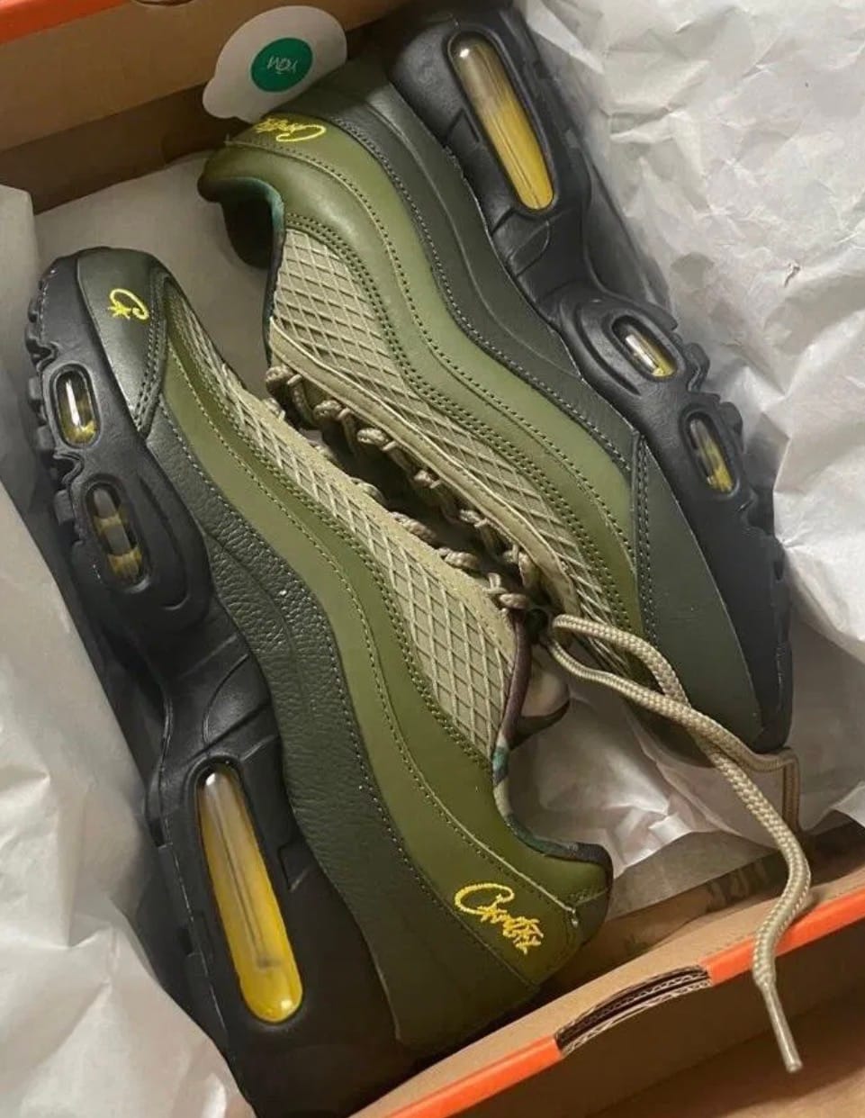 Customer photo review of Nike x Corteiz Air Max 95 SP 'Gutta Green'