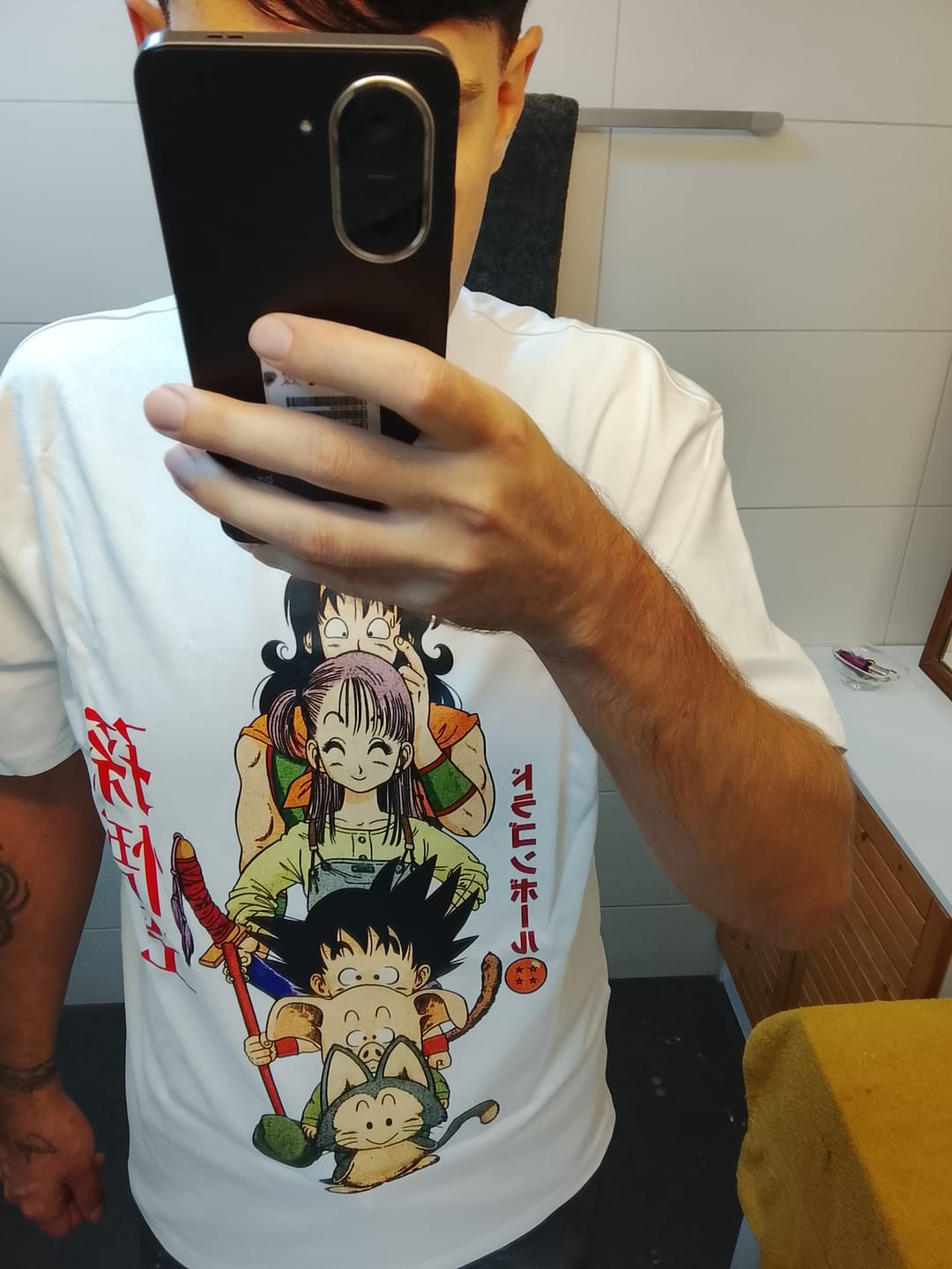 Customer photo review of Dragon Ball Classic Squad Tee