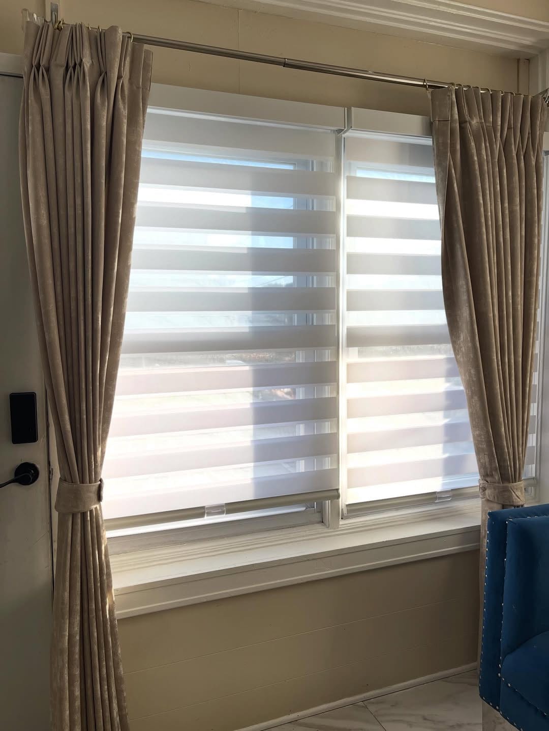 Customer photo review of Dual Layer Zebra Shades