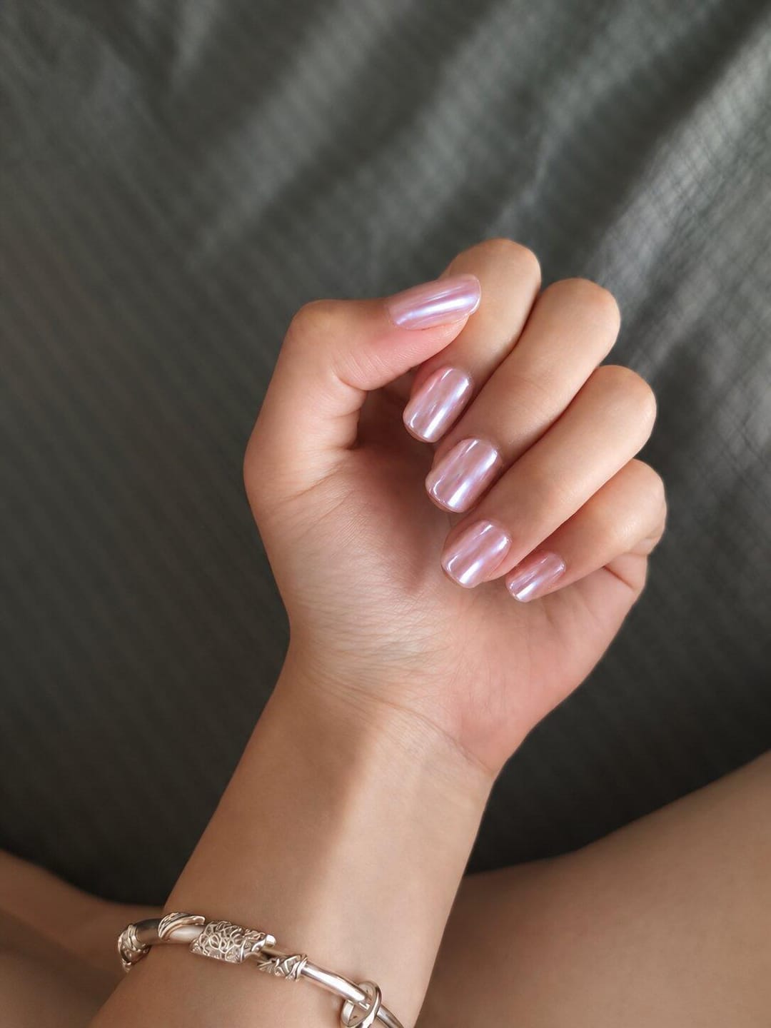 Customer photo review of Glazed Donut | Short Squoval