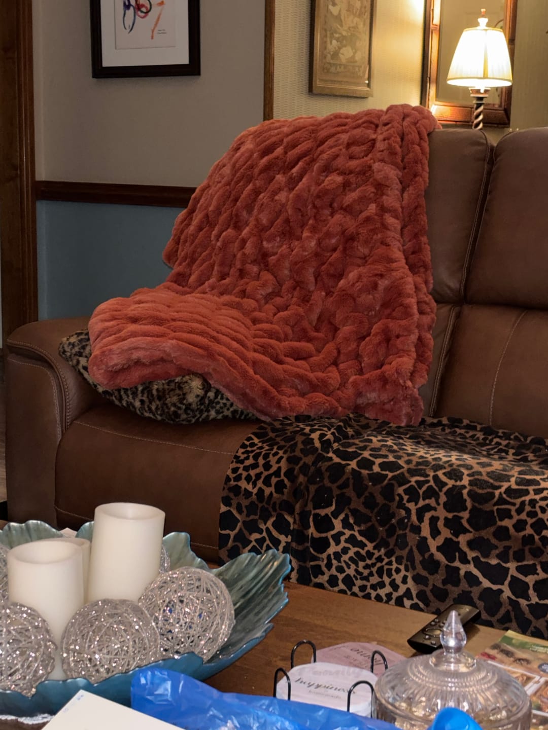 Customer photo review of Hugs Fall Harvest Blanket