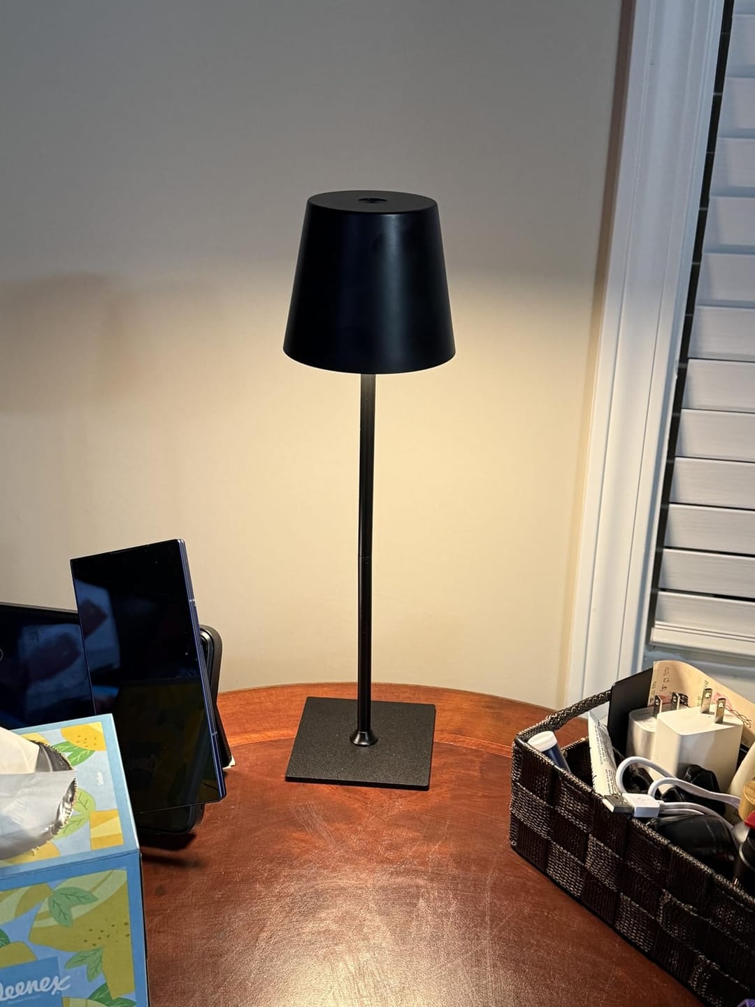 Customer photo review of Cordless Table Lamp | Rechargeable 5200mAh LED, Aluminum, 15 in | Touch Dimming Dining Lamp, Single to Set of 3