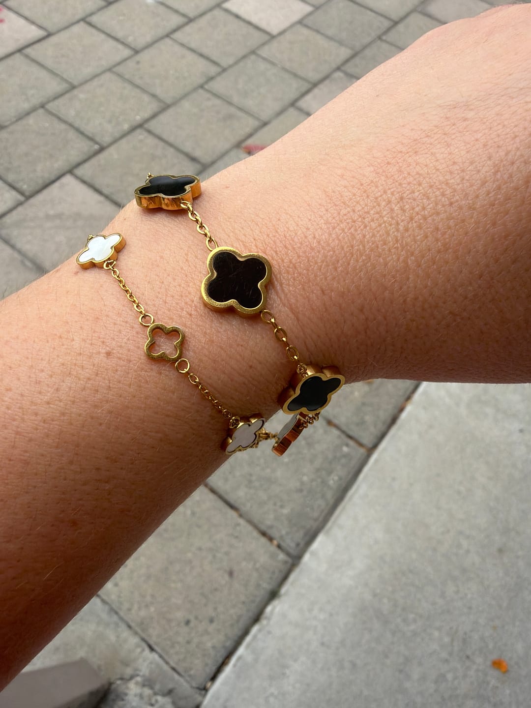 Customer photo review of Black Clover Bracelet