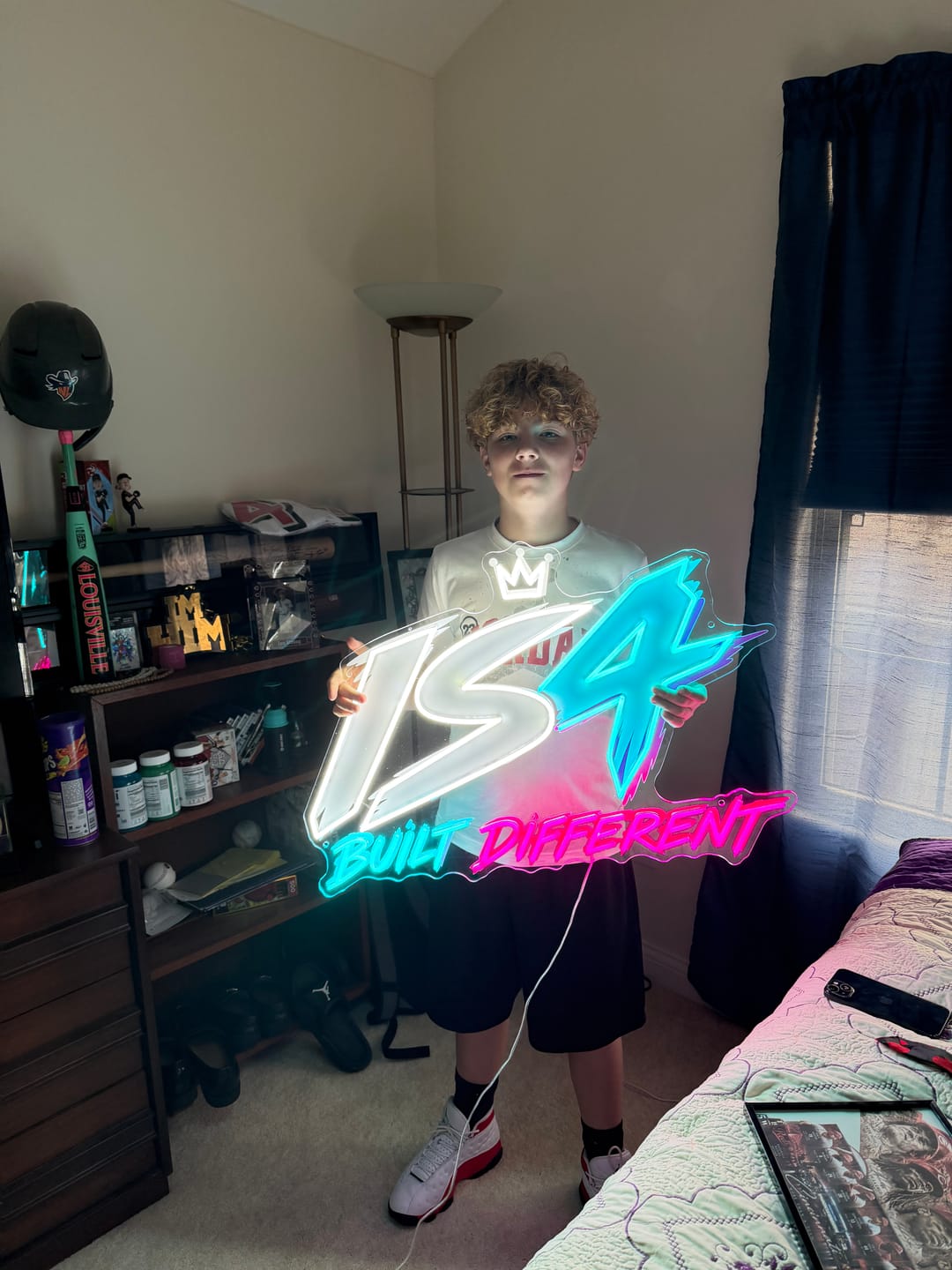 Customer photo review of IS4 BUILT DIFFERENT | LED Neon Sign