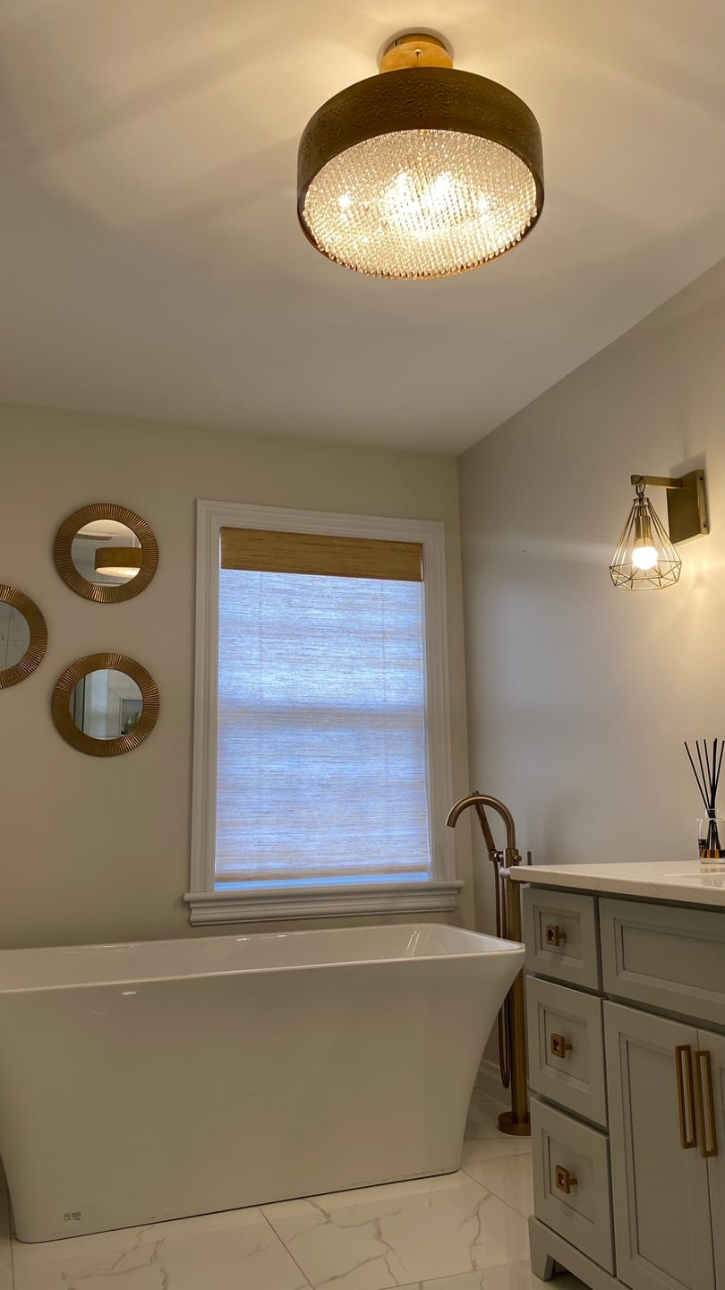 Customer photo review of Jute Ethereal Eco-Friendly Woven Wood Shades