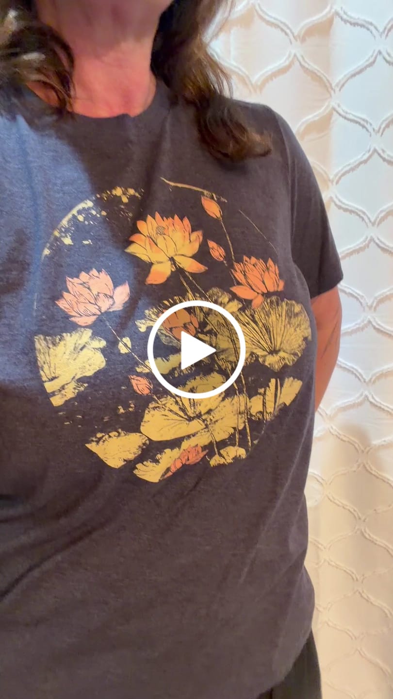 Customer video review of Vintage Lotus Pond Tee