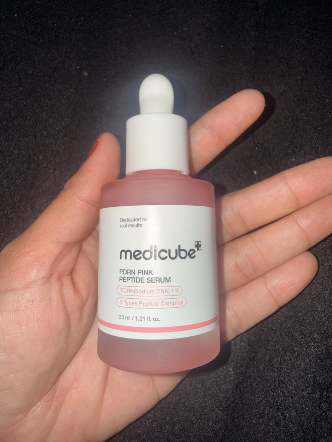 Customer photo review of Medicube PDRN Pink Peptide Serum